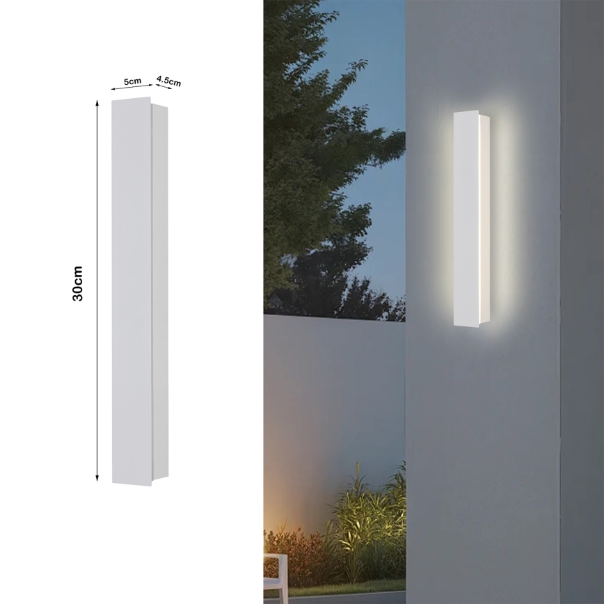 Brilagi - LED spoljašnje zidno svetlo LINEAR LED/8W/230V 3000K IP65 30 cm belo CRI 90