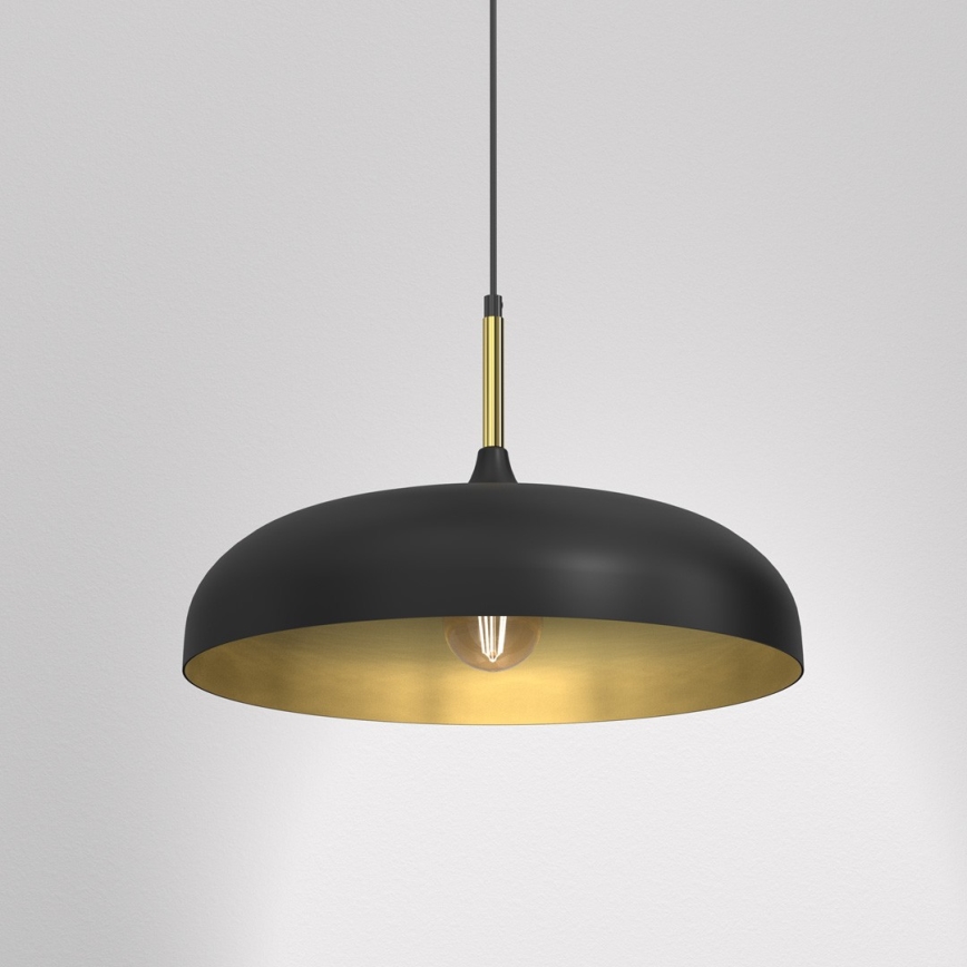 Brilagi - Luster ABRAHAM na lanku, 1xE27/60W/230V, prečnik 45 cm, crna