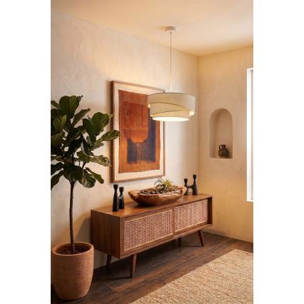 Brilagi - Luster ARROW na sajli 1xE27/60W/230V prečnik 45 cm bež