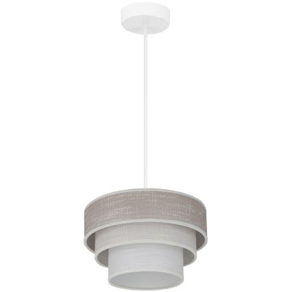 Brilagi - Luster na kablu ALASKA LUNETA 1xE27/15W/230V preč. 25 cm siva/krem