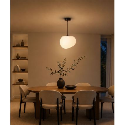 BRILAGI - Luster na kablu PEBBLES 1xE27/40W/230V Ø 25 cm crna