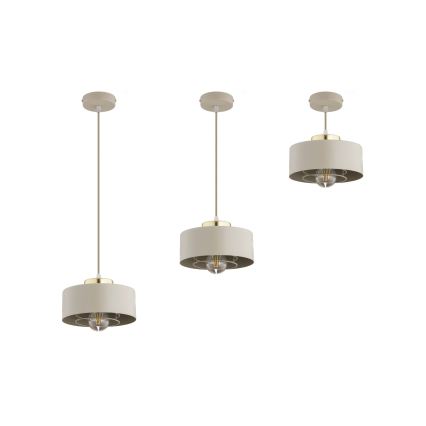 Brilagi - luster na kablu SPRING 1xE27/60W/230V Ø 20 cm bež/zlatna