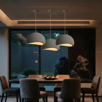 BRILAGI - Luster na kablu WABI SABI 1xE27/60W/230V prečnik 40 cm siva