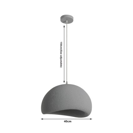 BRILAGI - Luster na kablu WABI SABI 1xE27/60W/230V prečnik 40 cm siva