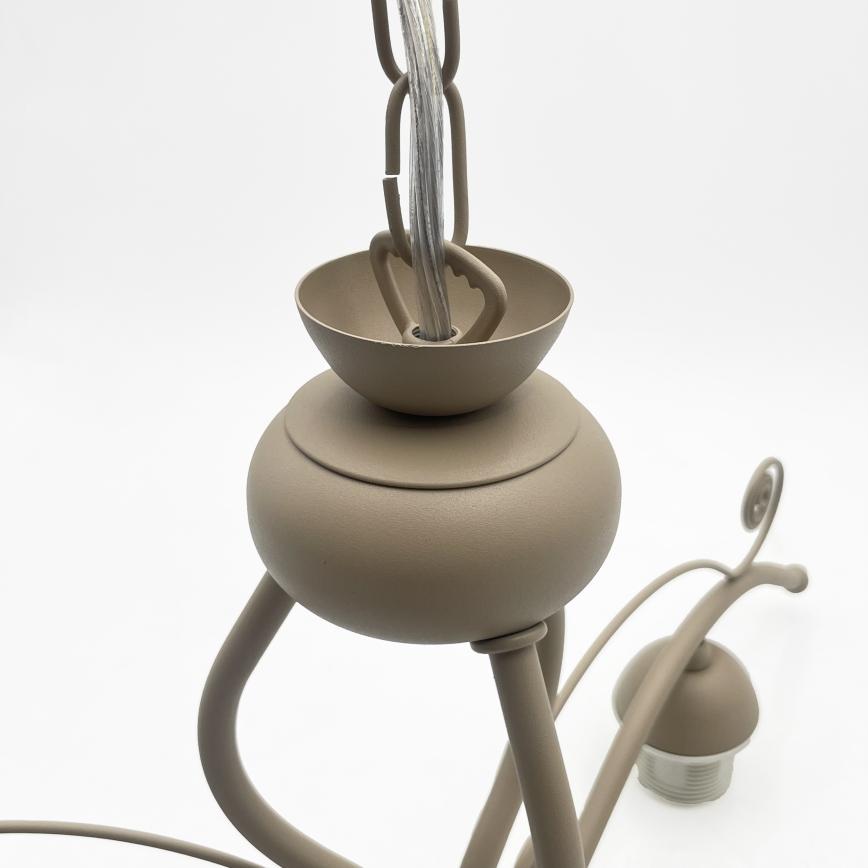 Brilagi - Luster na lancu ANTICO MODERN 3xE27/60W/230V bež