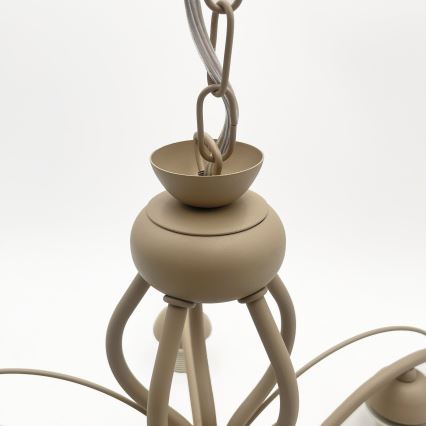 BRILAGI - Luster na lancu ANTICO MODERN 5xE27/60W/230V bež