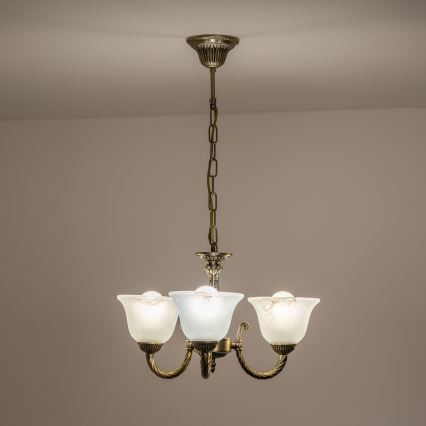 BRILAGI - Luster na lancu CLASSIC 3xE14/10W/230V mesing