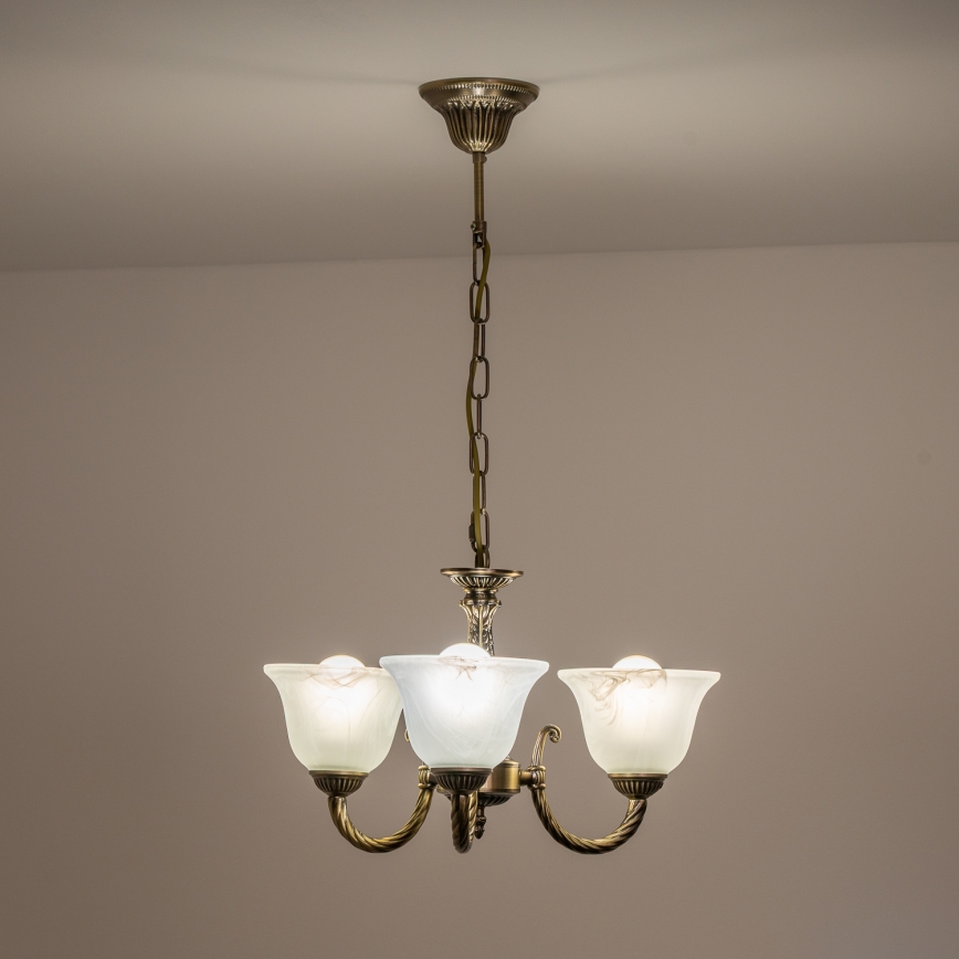 BRILAGI - Luster na lancu CLASSIC 3xE14/10W/230V mesing