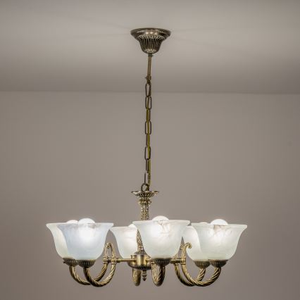BRILAGI - Luster na lancu CLASSIC 6xE14/10W/230V mesing