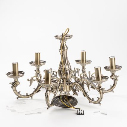 Brilagi - Luster na lancu CLASSIC 6xE14/60W/230V mesing