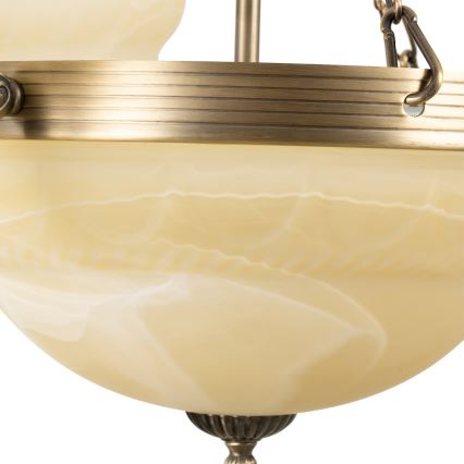 BRILAGI - Luster na lancu DAHLIA 6xE27/40W/230V prečnik 74 cm mesing