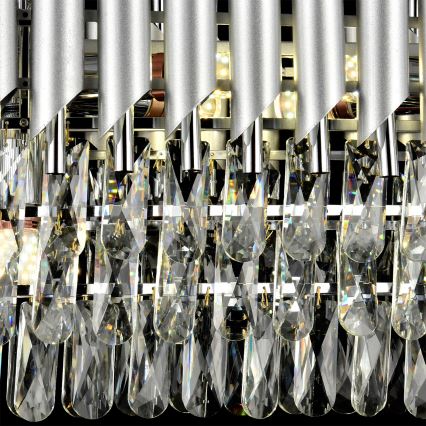 Brilagi - Luster na lancu ECLIPSE 10xE14/10W/230V 78x28 cm srebrna