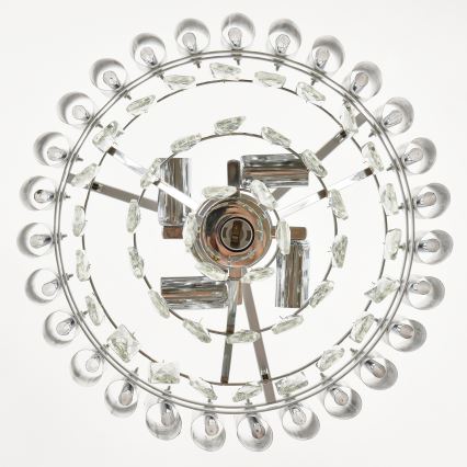 Brilagi - Luster na lancu ECLIPSE 5xE14/10W/230V, prečnik 38 cm, srebrna