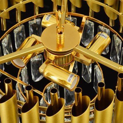 Brilagi - Luster na lancu ECLIPSE 5xE14/10W/230V prečnik 38 cm zlatni