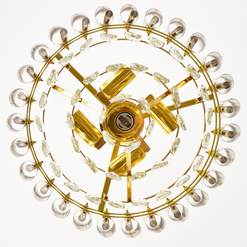 Brilagi - Luster na lancu ECLIPSE 5xE14/10W/230V prečnik 38 cm zlatni