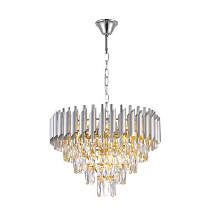 Brilagi - Luster na lancu ECLIPSE 7xE14/10W/230V prečnik 48 cm srebrna