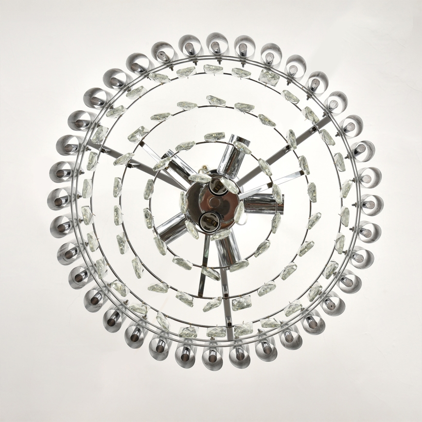 Brilagi - Luster na lancu ECLIPSE 7xE14/10W/230V prečnik 48 cm srebrna