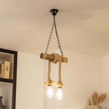 Brilagi - Luster na lancu KOS 2xE27/60W/230V bukva
