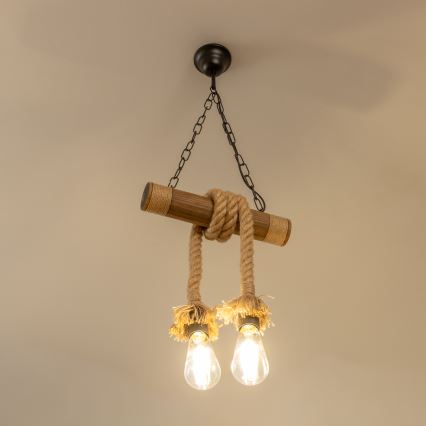 Brilagi - Luster na lancu KOS 2xE27/60W/230V bukva