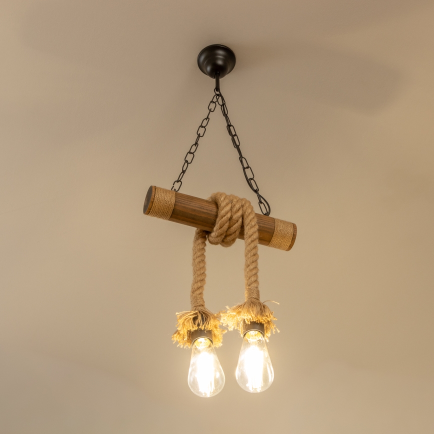 Brilagi - Luster na lancu KOS 2xE27/60W/230V bukva