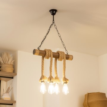 Brilagi - Luster na lancu KOS 4xE27/60W/230V bukva
