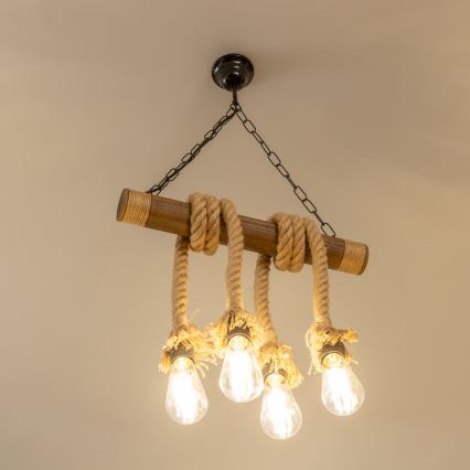 Brilagi - Luster na lancu KOS 4xE27/60W/230V bukva