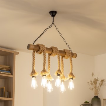 Brilagi - Luster na lancu KOS 6xE27/60W/230V bukva