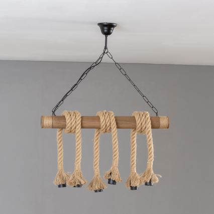 BRILAGI - Luster na lancu KOS 6xE27/60W/230V bukva