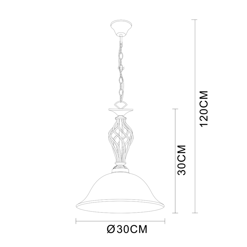 Brilagi - Luster na lancu NOSTALGIA 1xE27/60W/230V