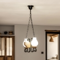 Brilagi - Luster na lancu QUEEN 2xE14/40W/230V bukva/orah