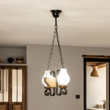 Brilagi - Luster na lancu QUEEN 2xE14/40W/230V bukva/orah
