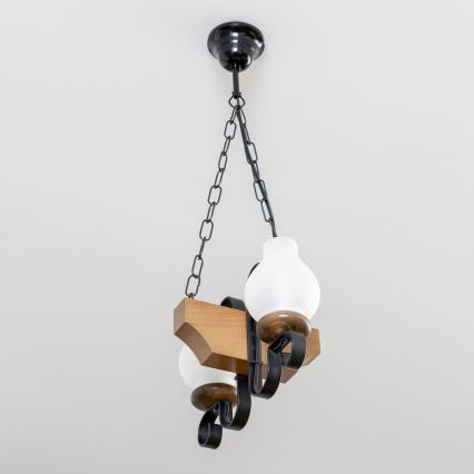 Brilagi - Luster na lancu QUEEN 2xE14/40W/230V bukva/orah