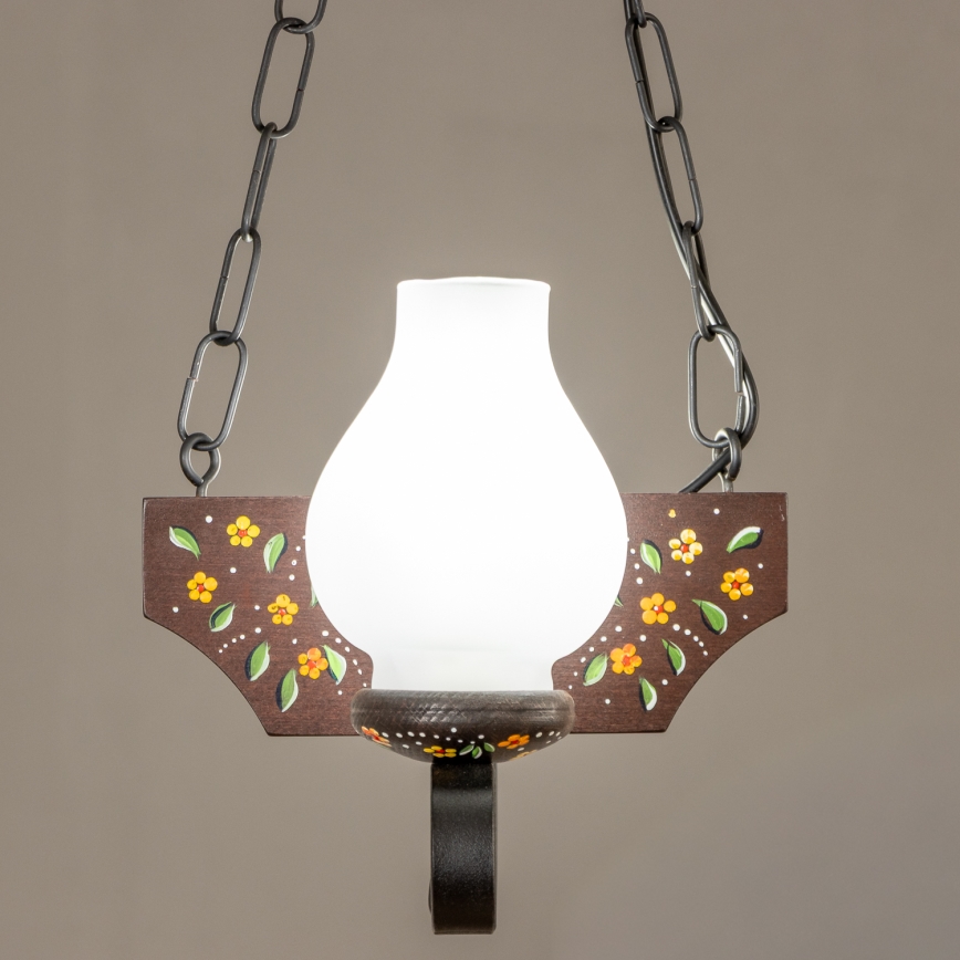 Brilagi - Luster na lancu QUEEN 2xE14/40W/230V bukva/wenge