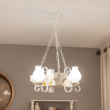 Brilagi - Luster na lancu QUEEN 3xE14/40W/230V bukva/krem