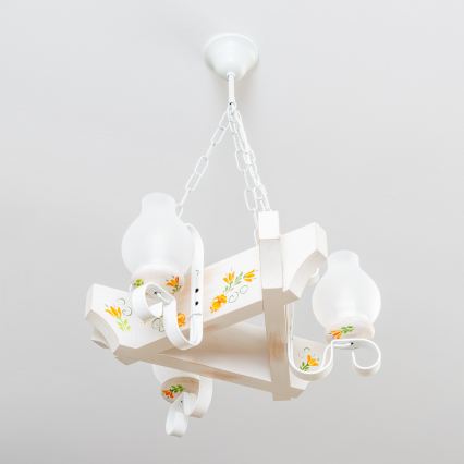 Brilagi - Luster na lancu QUEEN 3xE14/40W/230V bukva/krem