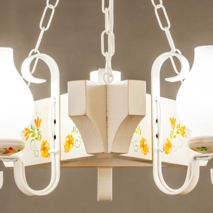 Brilagi - Luster na lancu QUEEN 3xE14/40W/230V bukva/krem