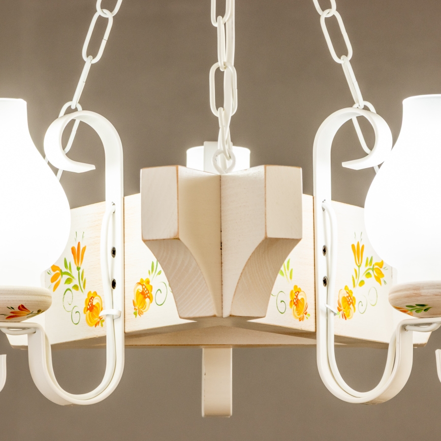 Brilagi - Luster na lancu QUEEN 3xE14/40W/230V bukva/krem