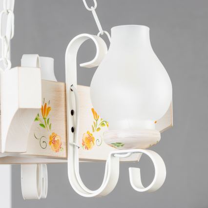 Brilagi - Luster na lancu QUEEN 3xE14/40W/230V bukva/krem