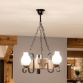 Brilagi - Luster na lancu QUEEN 3xE14/40W/230V hrast