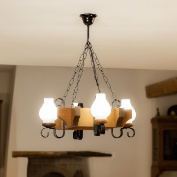 Brilagi - Luster na lancu QUEEN 4xE14/40W/230V buk