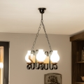 Brilagi - Luster na lancu QUEEN 4xE14/40W/230V buk/orah