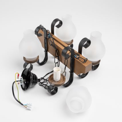 Brilagi - Luster na lancu QUEEN 4xE14/40W/230V buk/orah