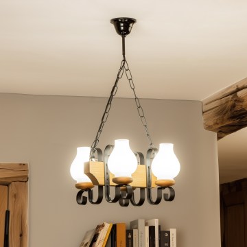 Brilagi - Luster na lancu QUEEN 4xE14/40W/230V bukva