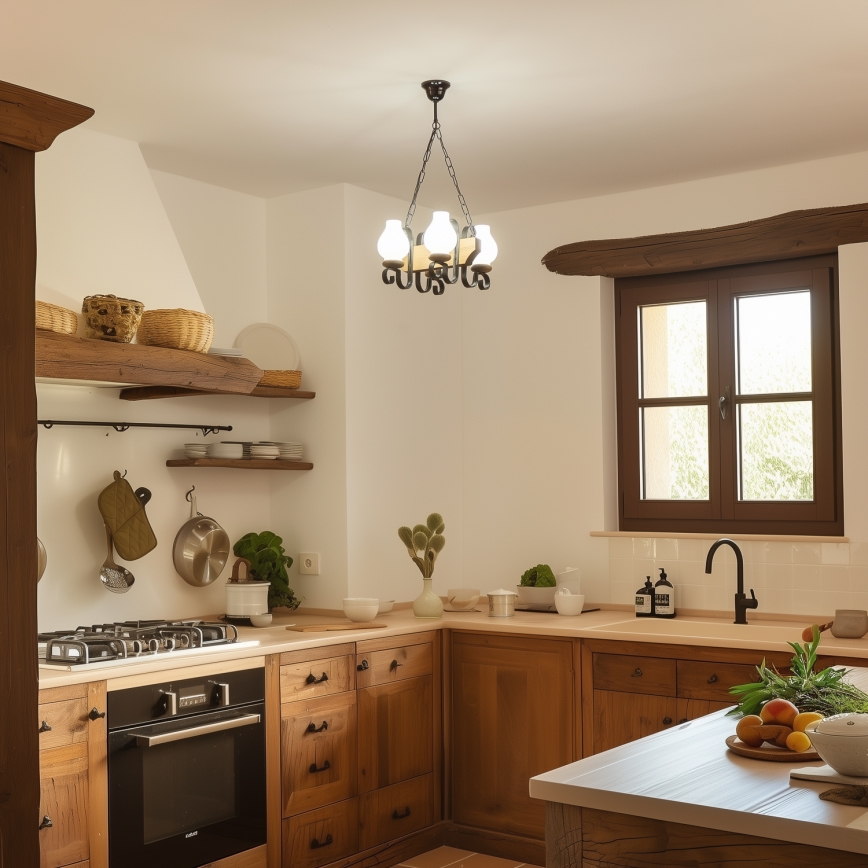 Brilagi - Luster na lancu QUEEN 4xE14/40W/230V bukva