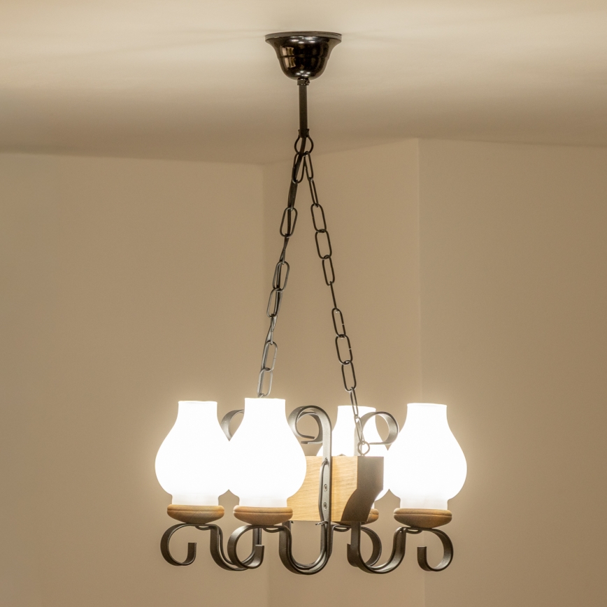 Brilagi - Luster na lancu QUEEN 4xE14/40W/230V bukva