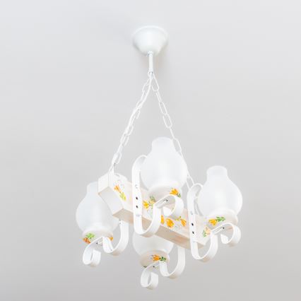 Brilagi - Luster na lancu QUEEN 4xE14/40W/230V bukva/krem boja