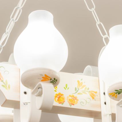 Brilagi - Luster na lancu QUEEN 4xE14/40W/230V bukva/krem boja