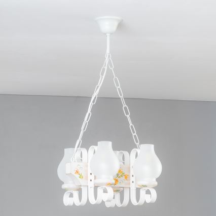 Brilagi - Luster na lancu QUEEN 4xE14/40W/230V bukva/krem boja