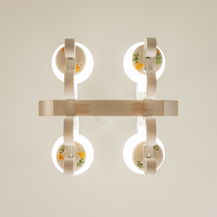 Brilagi - Luster na lancu QUEEN 4xE14/40W/230V bukva/krem boja