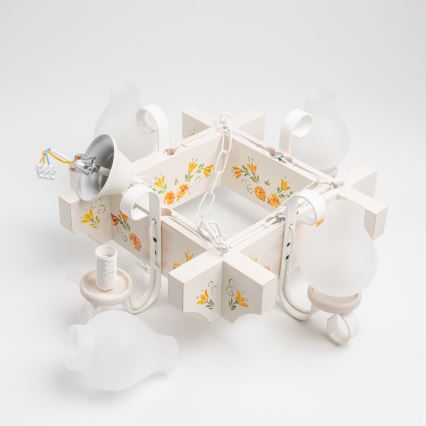 Brilagi - Luster na lancu QUEEN 4xE14/40W/230V bukva/krem